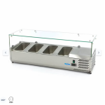  Ψυγείο προετοιμασίας πάγκου 120cm - Χωράει 4 x 1/3 GN